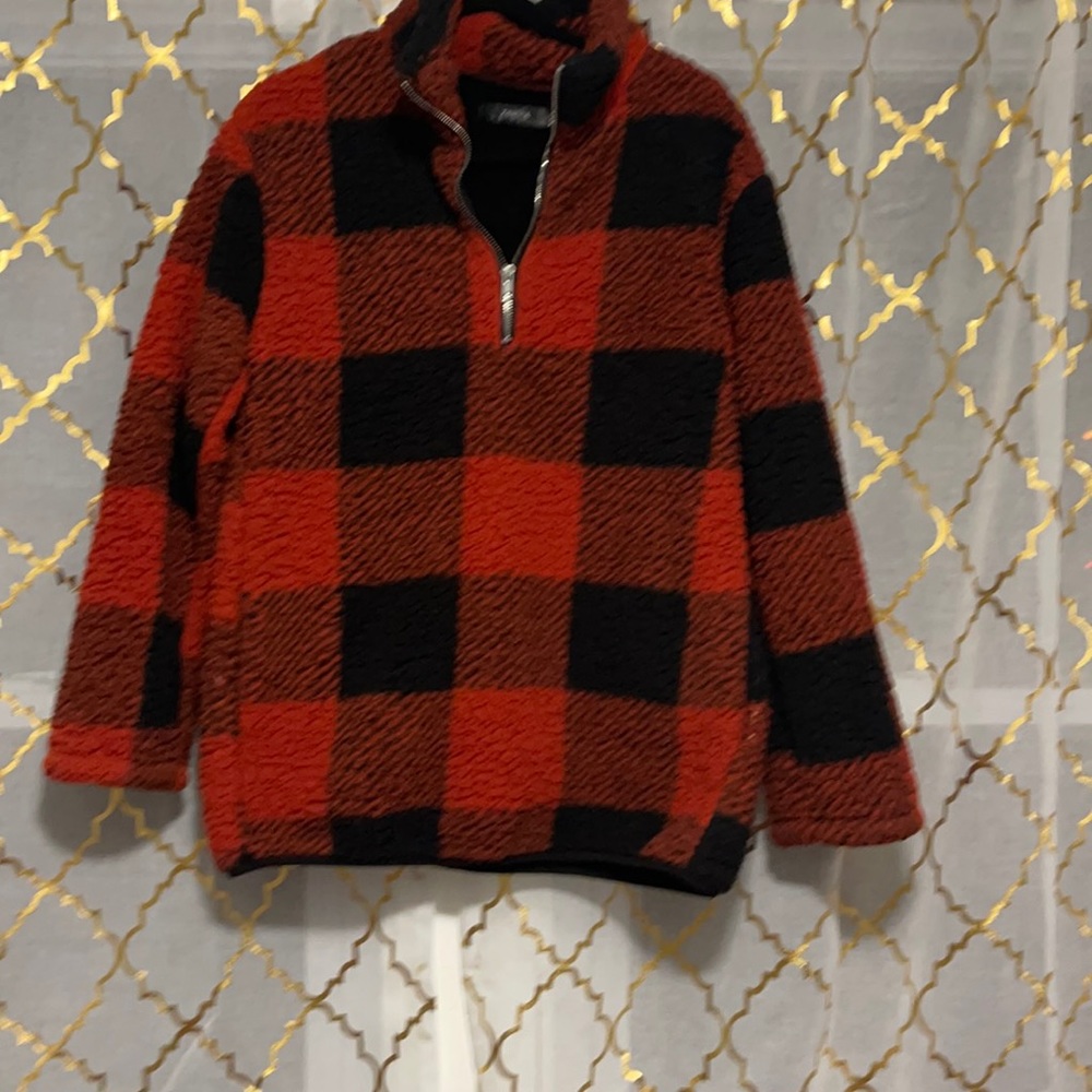 Sherpa Buffalo Plaid Pullover